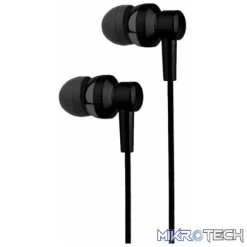 Electro Painted Stereo Earphones with Mic  EB250 Black